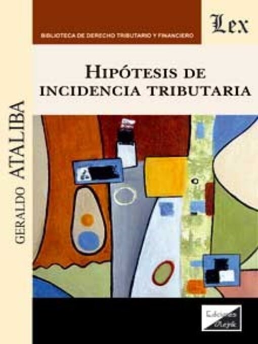 Cover image for Hipótesis de incidencia tributaria